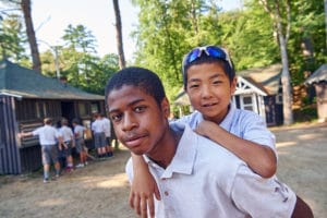 Riding Piggyback at Camp Mowglis