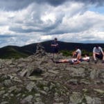 Camp Mowglis Yearling hikers resting