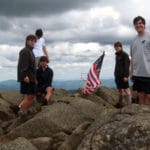 Camp Mowglis Yearling hikers at the top