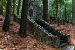 Stone archway at Camp Mowglis
