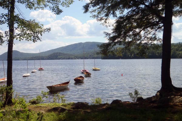 Camp Mowglis view overlooking Newfound Lake in New Hampshire