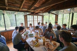 Lunch time at Camp Mowglis