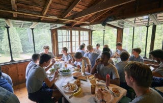 Lunch time at Camp Mowglis