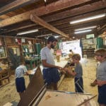 Wood working at Camp Mowglis