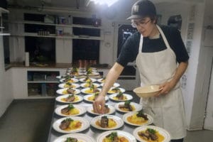 Preparing food at Camp Mowglis